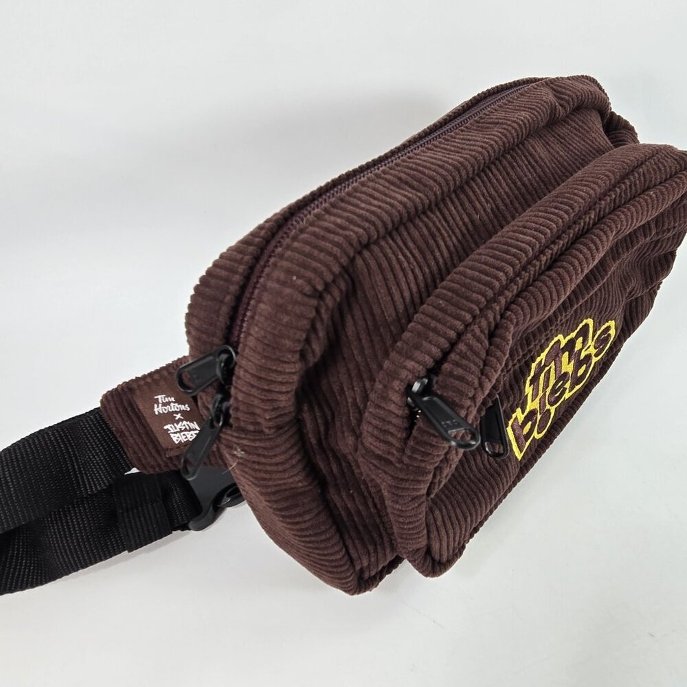 Tim Hortons Tim Biebs Corduroy Belt Bag Pouch Fanny Pack - Picture 8 of 8